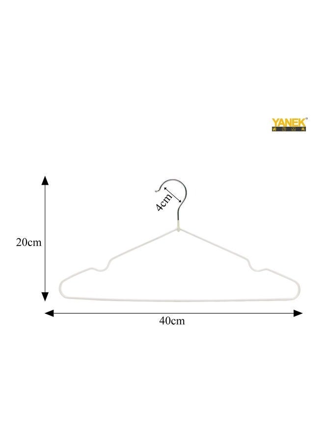 يانيك 30 قطعة من الشماعات البيضاء 40 سم أبيض 40 سم - Image 4