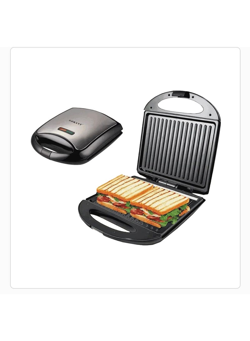 سوكاني صانعة الساندويتشات والشواية سوكاني ٨ في ١، ١٤٠٠ واط، شواية كهربائية متعددة الوظائف، ألواح غير لاصقة، تصميم صغير - أسود (SK-BBQ-147) - Image 1