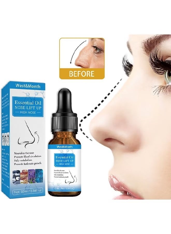 West&Month Nose Lift Up Essential Oil- Heighten Rhinoplasty Collagen Firming Moisturizing Perfect Nose Serum Reshape Natural Beauty Skin Care 10ml  - Image 1