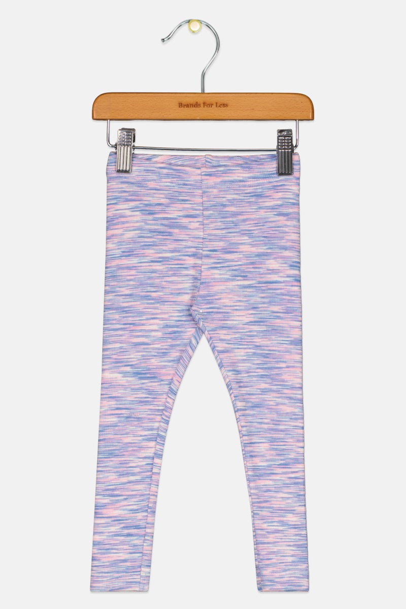 NAME IT Toddlers Girl Space Dye Pull On Leggings, Multicolor - Image 1