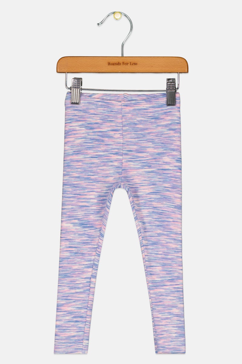 NAME IT Toddlers Girl Space Dye Pull On Leggings, Multicolor - Image 2