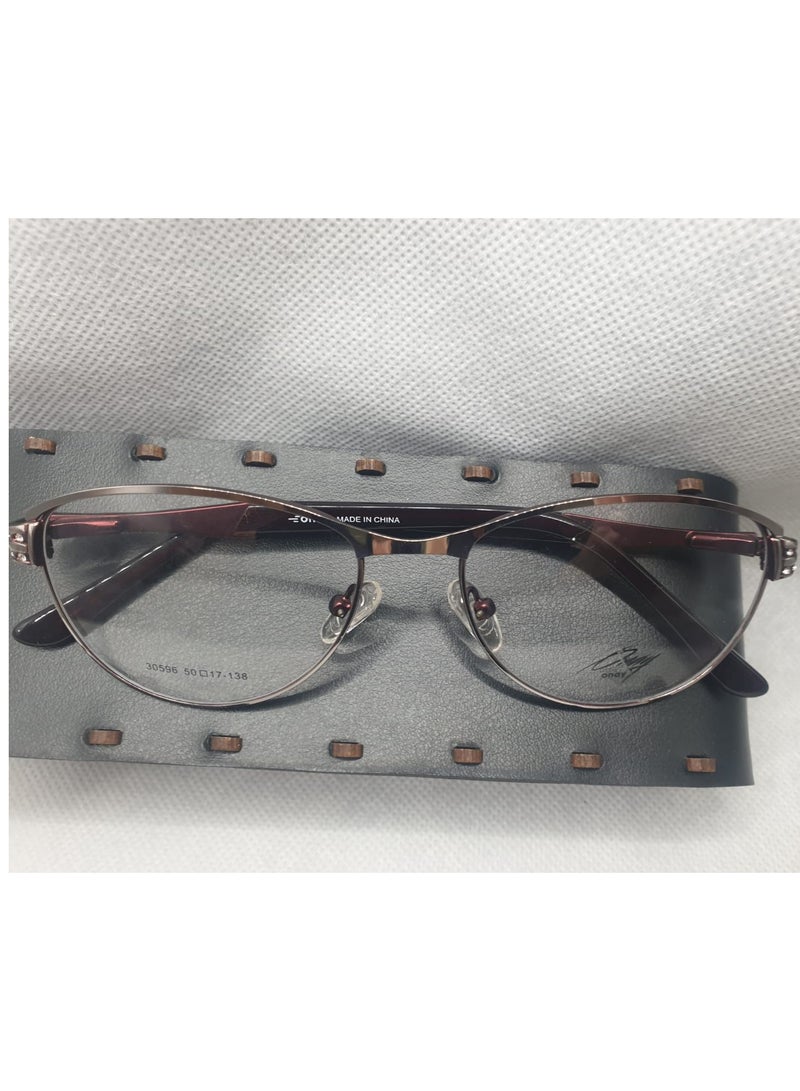 Full Rim Eyeglasses 30596 - 2, Silver , Cat Eye  - Women - Image 2