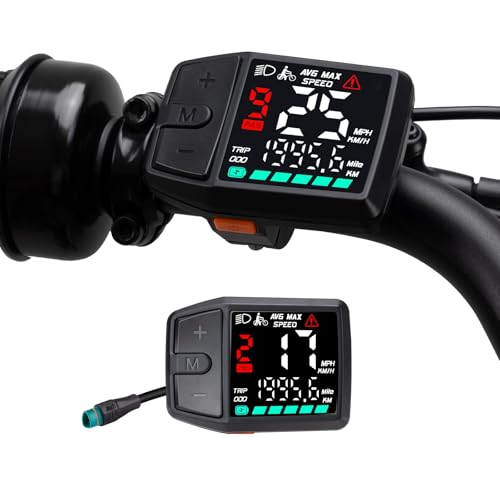 BAFANG 5 Pin Male Ebike Display for Bafang CAN Protocol Motors Ebike Speedometer Bike Computer with 09 PAS DZ41 M620 M600 M560 M510 M420 mid Drive Motors DC 24V48V - Image 1