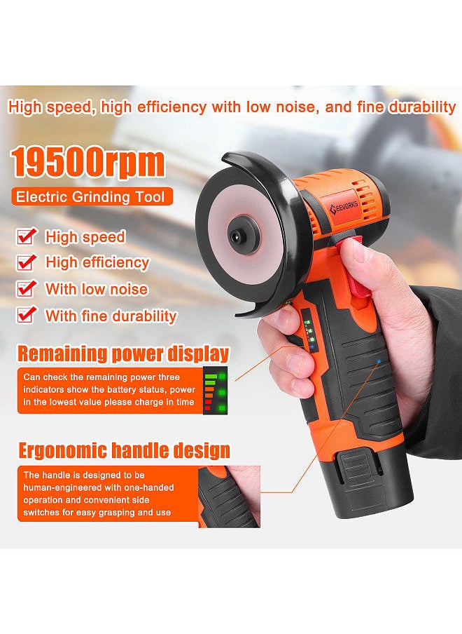 Generic - 19500rpm Electric Grinding Tool Multifunctional Mini Grinder Handheld Cutter for Cutting Polishing Ceramic Tile Wood Stone Steel - Image 1