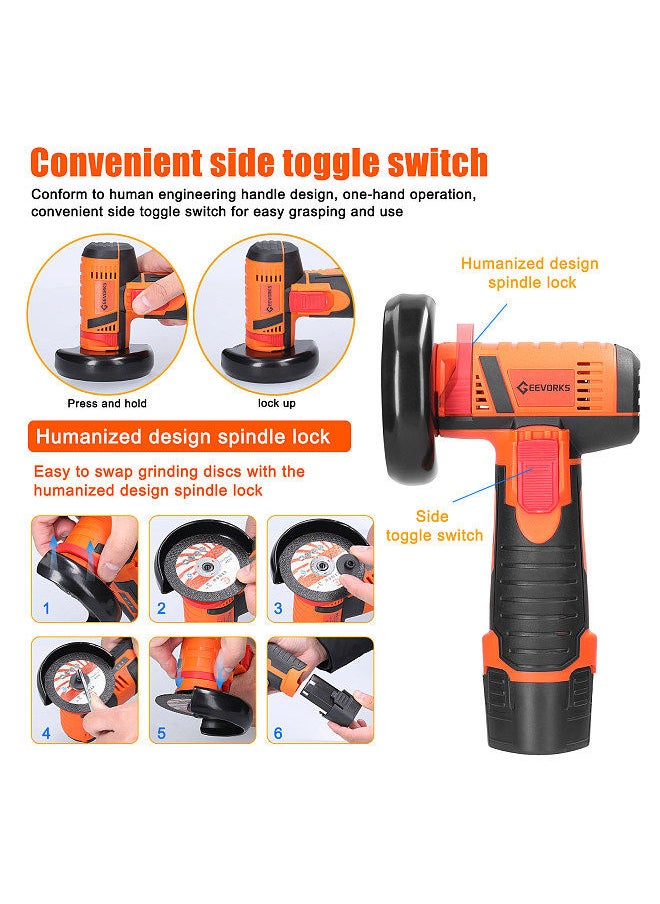 Generic - 19500rpm Electric Grinding Tool Multifunctional Mini Grinder Handheld Cutter for Cutting Polishing Ceramic Tile Wood Stone Steel - Image 1