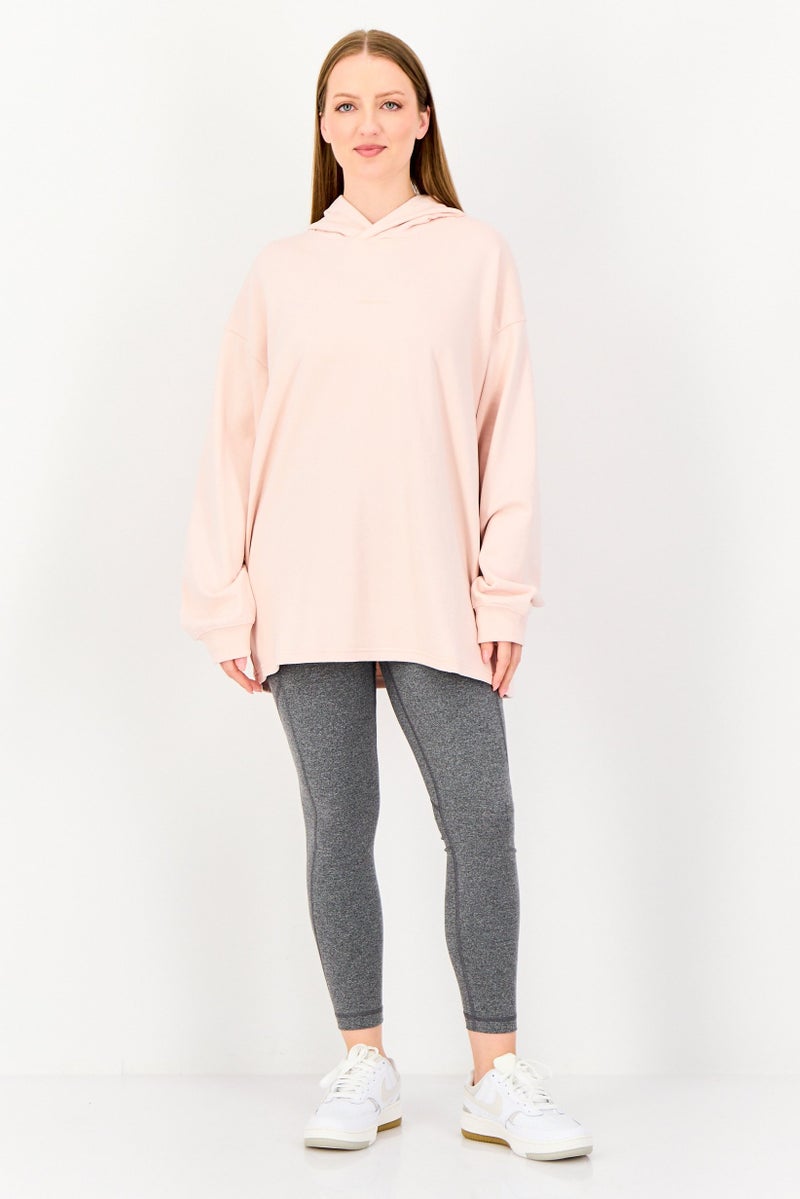 New Balance Women Sportswear Fit Long Sleeve Outdoor Hoodie, Light Pink - Image 2