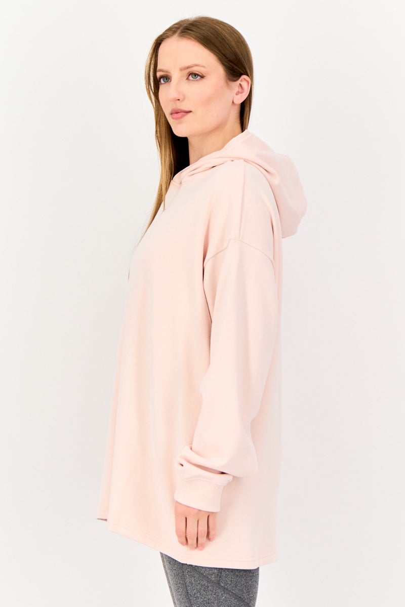 New Balance Women Sportswear Fit Long Sleeve Outdoor Hoodie, Light Pink - Image 3