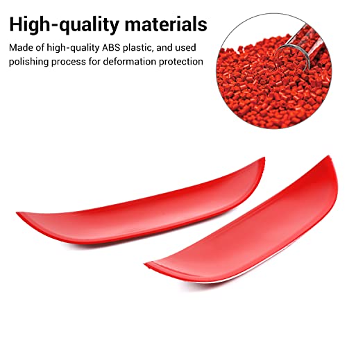 JWWY for Dodge Charger Exterior Door Handle Bowl Cover Trim for 2011-2025+ Dodge Charger Exterior Accessories Red 4pcs - Image 4