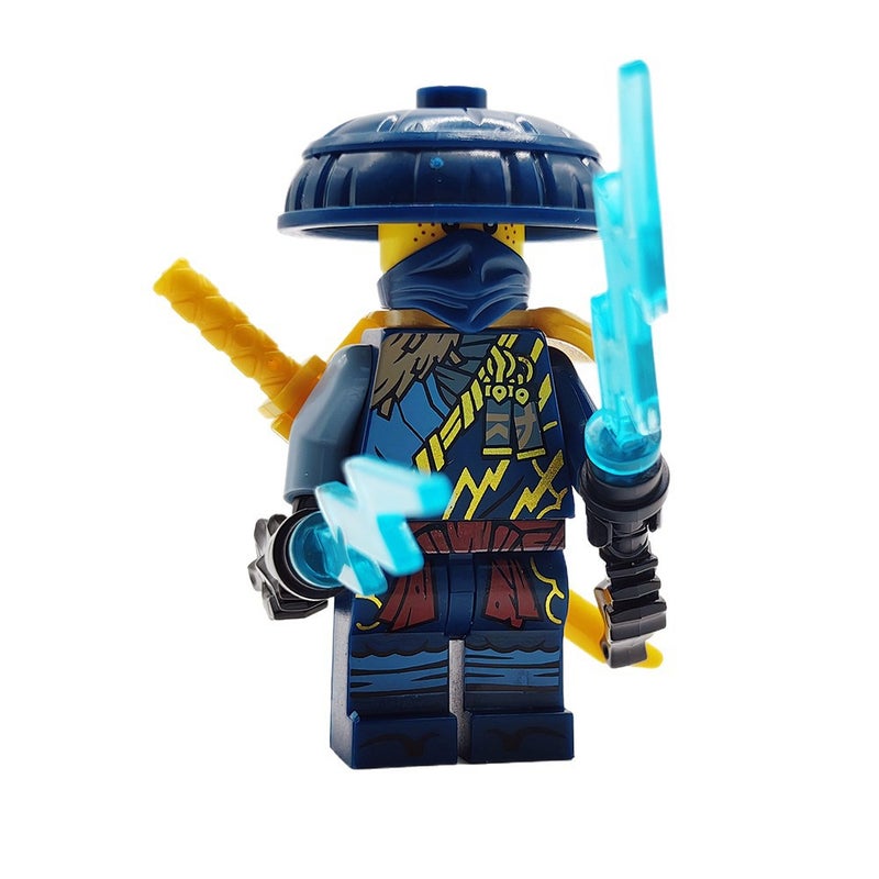 Exclusive 19 Season Ninja Rogue Jay Dual-Sided Print Figure with Weapon and Base Rare Minifigure Building Blocks - Image 1