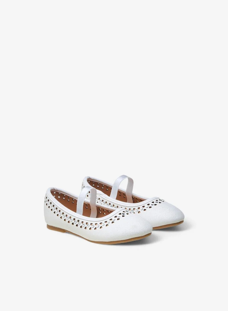 Flora Bella By Shoexpress Flora Bella Embellished Ballerina Shoes With Elastic Closure