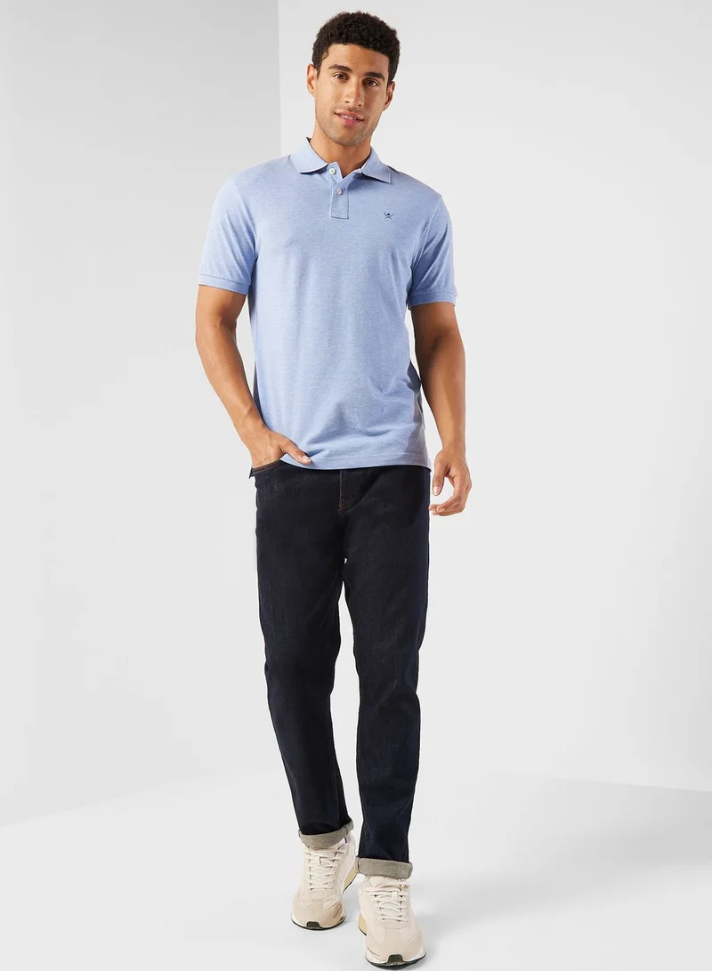 Hackett Logo Slim Fit Polo