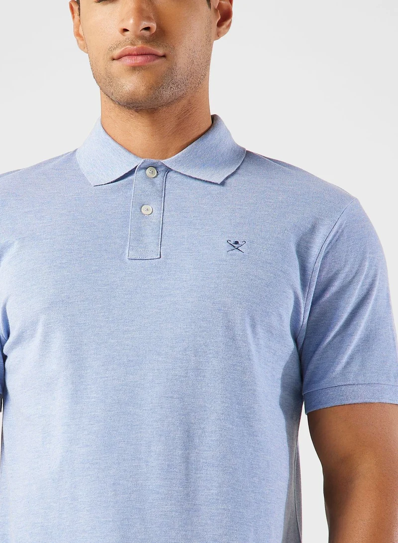 Hackett Logo Slim Fit Polo