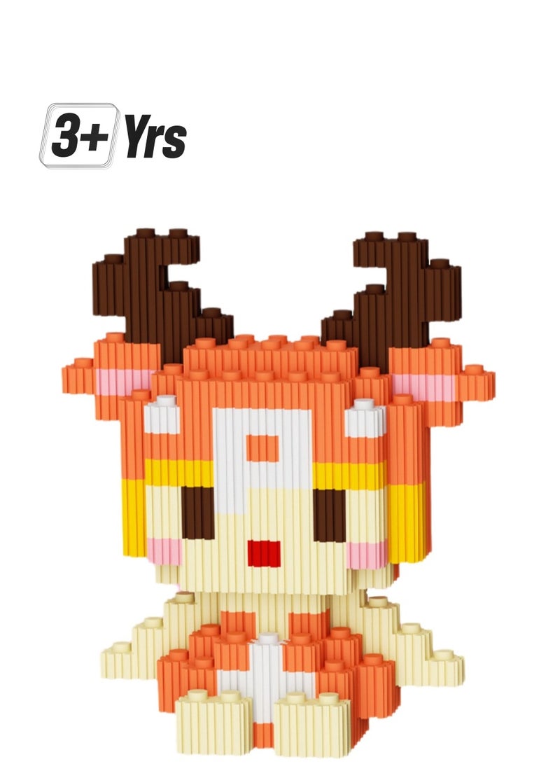 Miniature Small Particle Puzzle Building Blocks Gift Children's Educational Toy Puzzle (Taurus) - Image 1