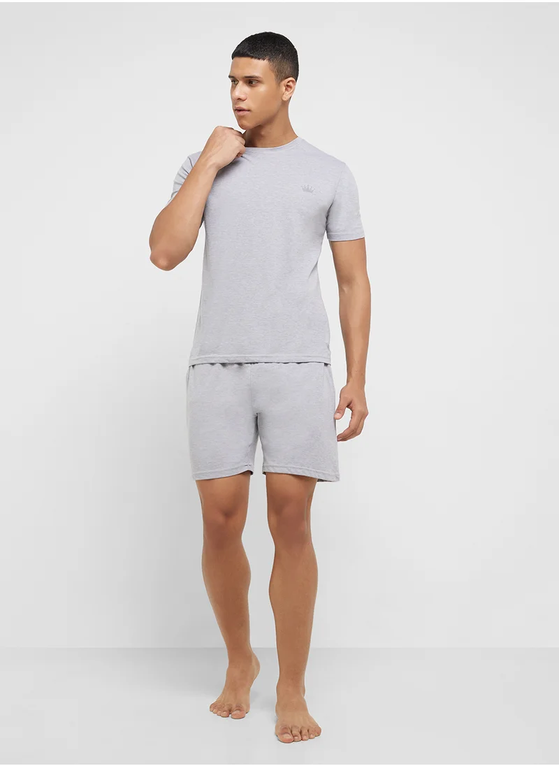 سفنتي فايف Nightwear T-Shirt & Shorts Set