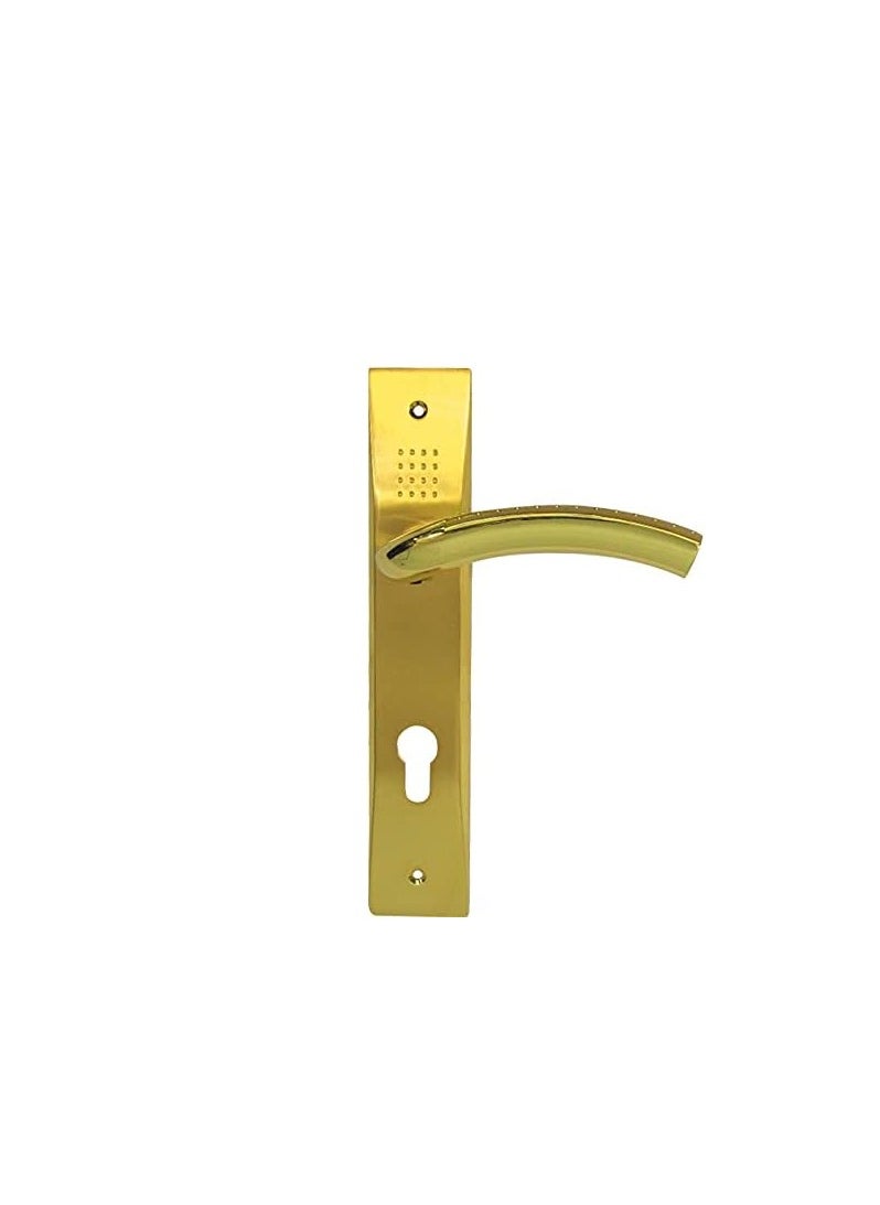 ROBUSTLINE Robustline- Door Lockset (lockbody) Complete Set with Handle and Lock Gold Color Gold 25 X 5 X 3centimeter  - Image 2