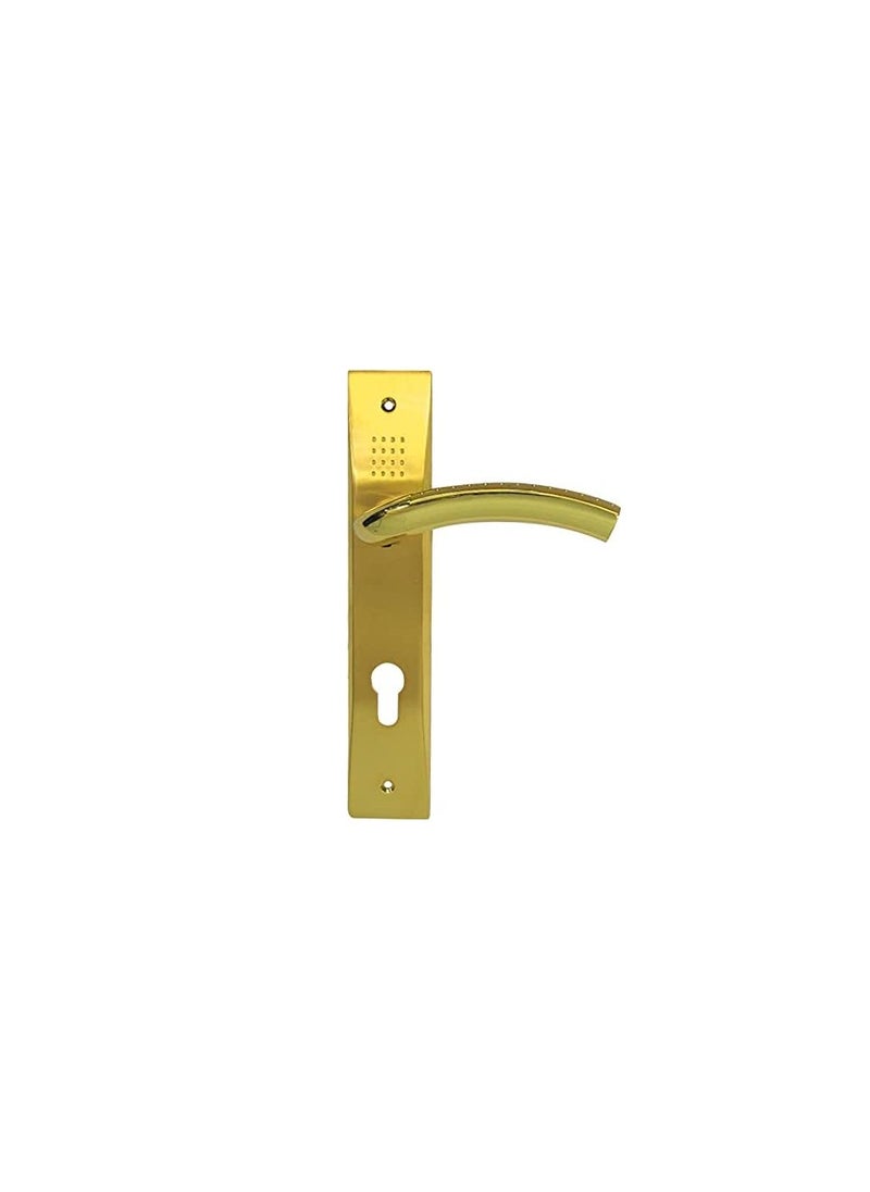 ROBUSTLINE Robustline- Door Lockset (lockbody) Complete Set with Handle and Lock Gold Color Gold 25 X 5 X 3centimeter  - Image 1