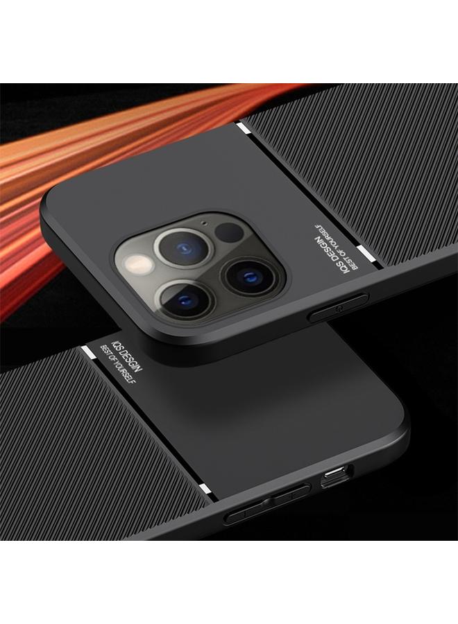 S-TOP Case For iPhone 14 Classic Tilt Strip Grain Magnetic Shockproof PC + TPU Phone Case - Image 5