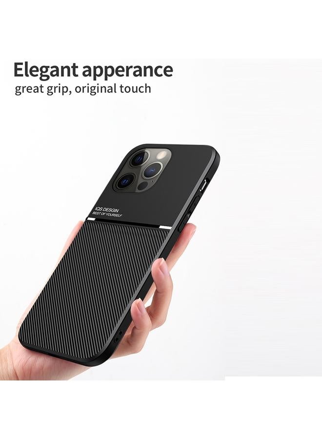 S-TOP Case For iPhone 14 Classic Tilt Strip Grain Magnetic Shockproof PC + TPU Phone Case - Image 2