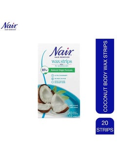 Nair Hair Remover Body Wax Strips Coconut 20s  - Image 1