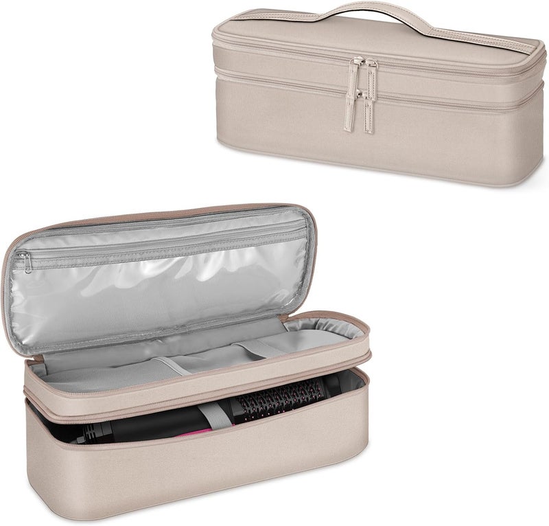 حقيبة سفر مزدوجة الطبقات من سيثون لحمل أدوات تصفيف الشعر مقاومة للماء للمنظم