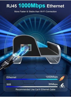 عربست التلفزيون توسيع قفص الاتهام مع 1000 متر إيثرنت ، صمام البخار سطح السفينة و ASUS ROG جميع ، تي terally 6 في 1 محور الدعم 4K@60Hz منفذ HDMI ، 3 منافذ USB 3.0  - Image 4