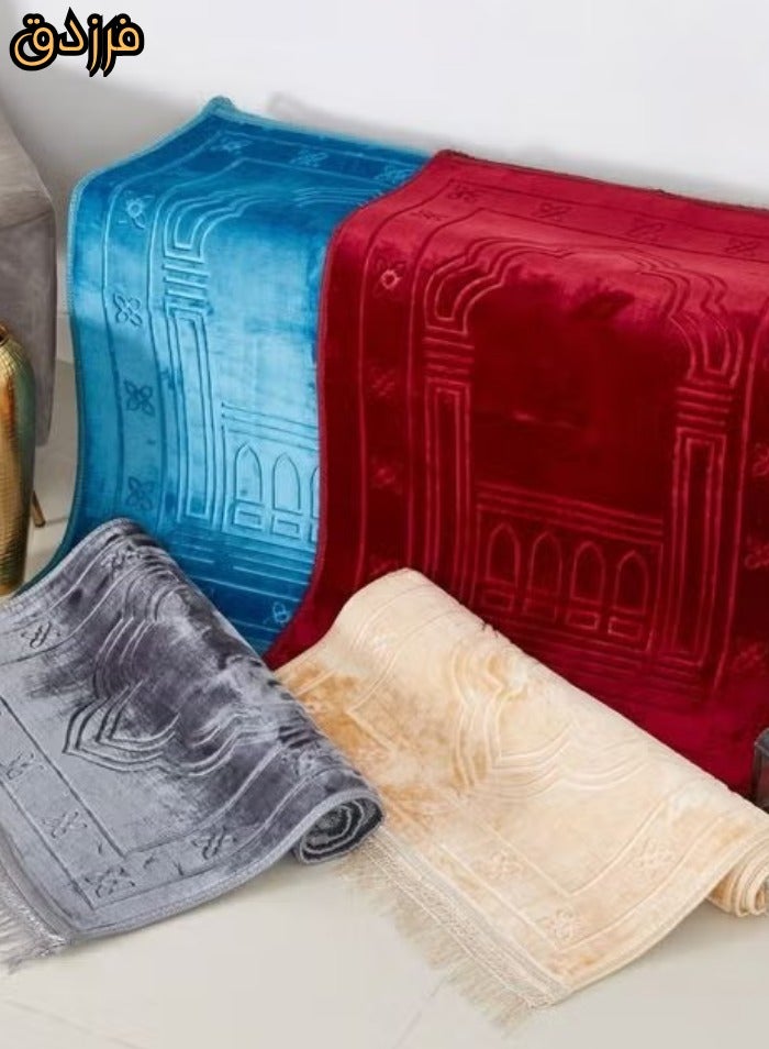 Home Box Farazdaq prayer rug, cotton material, comfortable lining, Random color, - Image 5