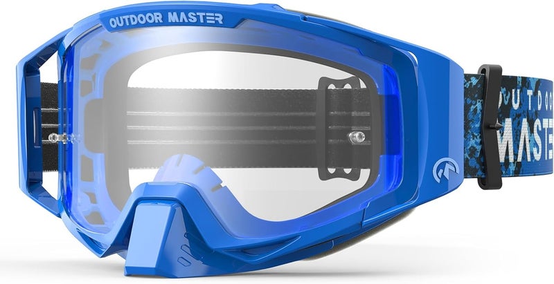 OutdoorMaster Mustang Dirt Bike Goggles - OTG Motorcycle Goggles for Men, Women, and Youth - Image 1