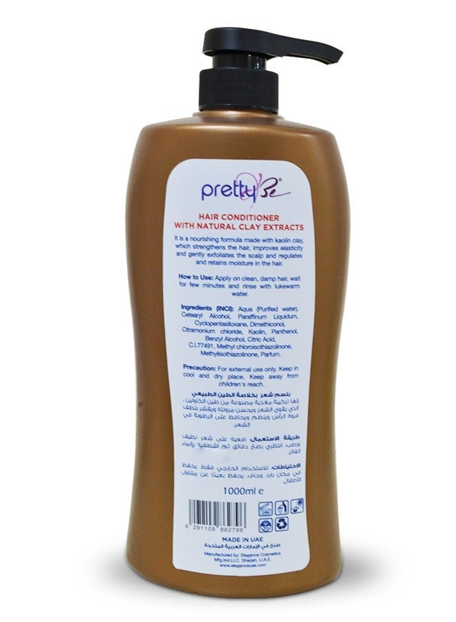 بريتي بي بلسم مستخلصات الطين الطبيعي للشعر 1000 مل - Image 2