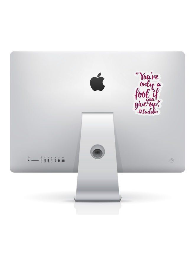 RKN Aladdin Fool Quote Sticker - Image 1