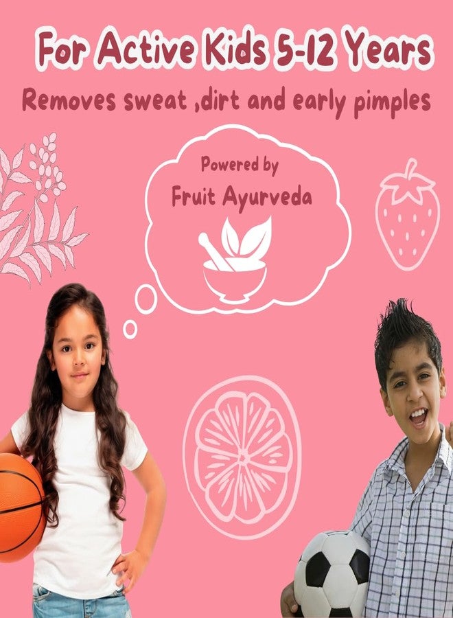 Froot Root Germ Zap Face Wash for Active Kids (5-12 yrs) Removes Sweat & Dirt, Helps Prevent Early Pimples | Powered by Fruit Ayurveda™ | pH-Balanced & Safe for Growing Skin (300ml) - Image 2