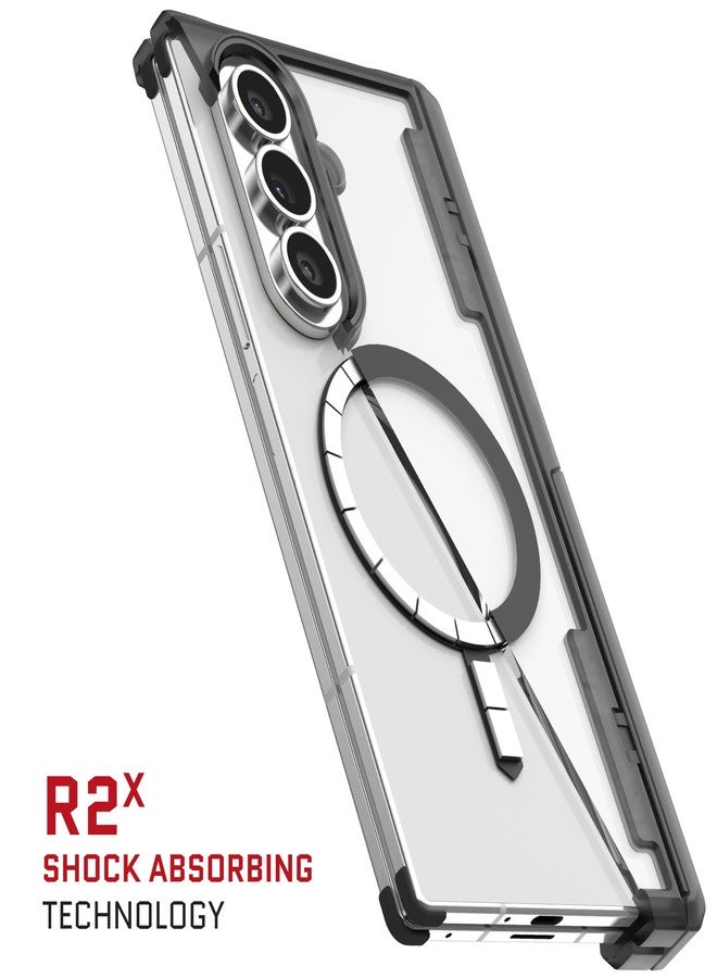 جوستك جراب Ghostek Covert Clear Fold 7 مع مسند مدمج، وMagSafe، وحماية كاملة للمفصلات، مصمم لهاتف Samsung Galaxy Z Fold7 (8 بوصة) موديل 2025 (لون دخاني مطفي). - Image 5