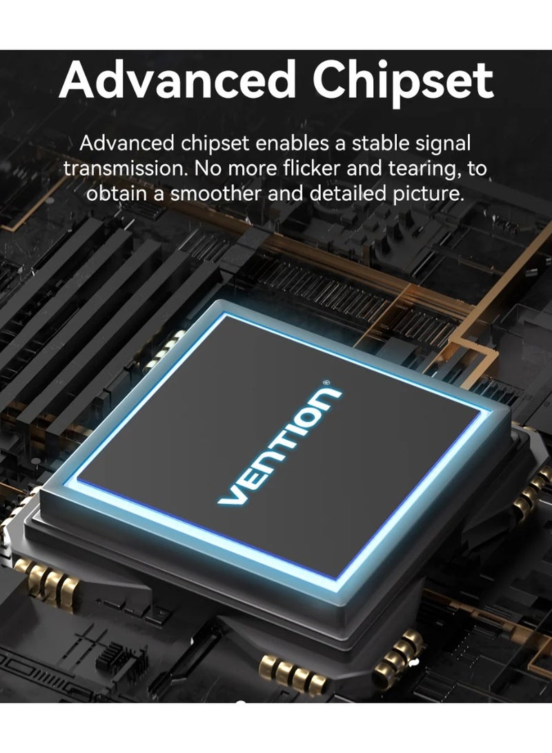 VENTION HDMI-A Male to DP Male HD Cable 1.5M Black Model - Image 2