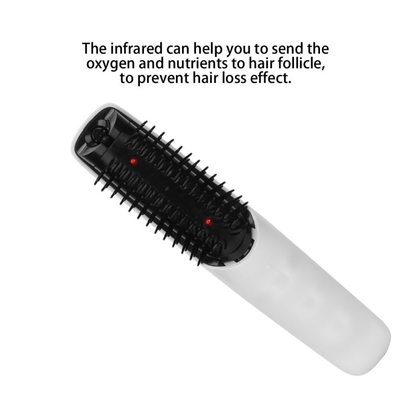 Portable Electric Hair Massager: ABS Material, Vibration & Infrared Tech, Negative Ion Function - Compact Hair Growth Comb for Home Travel Hair Care & Gift Giving - Image 2