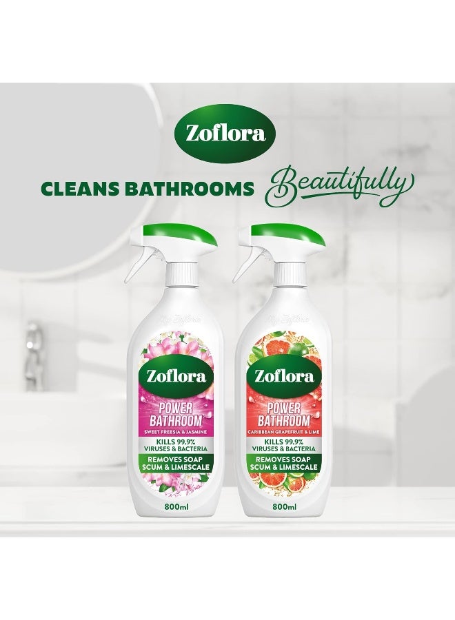 Zoflora Caribbean Grapefruit & Lime Power Bathroom Cleaner 800ml 800ml - Image 5