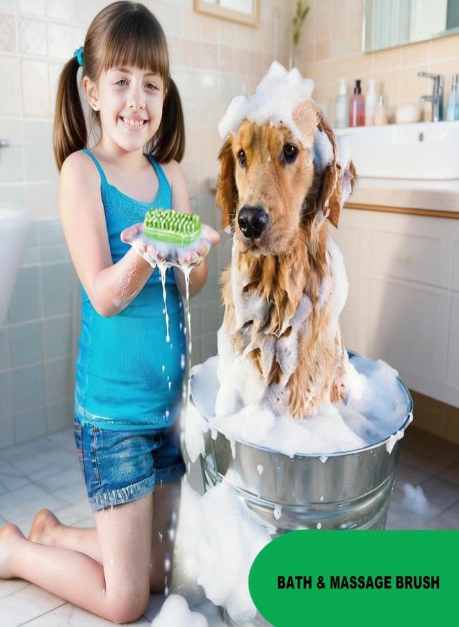 Metopets Rubber Curry Brush for Dog & Cat, Soft Curry Comb with Removable Screen, Pet Silicone Brush for Short & Long Hair, Use Wet as Bath Scrubber or Dry for Grooming - Image 2