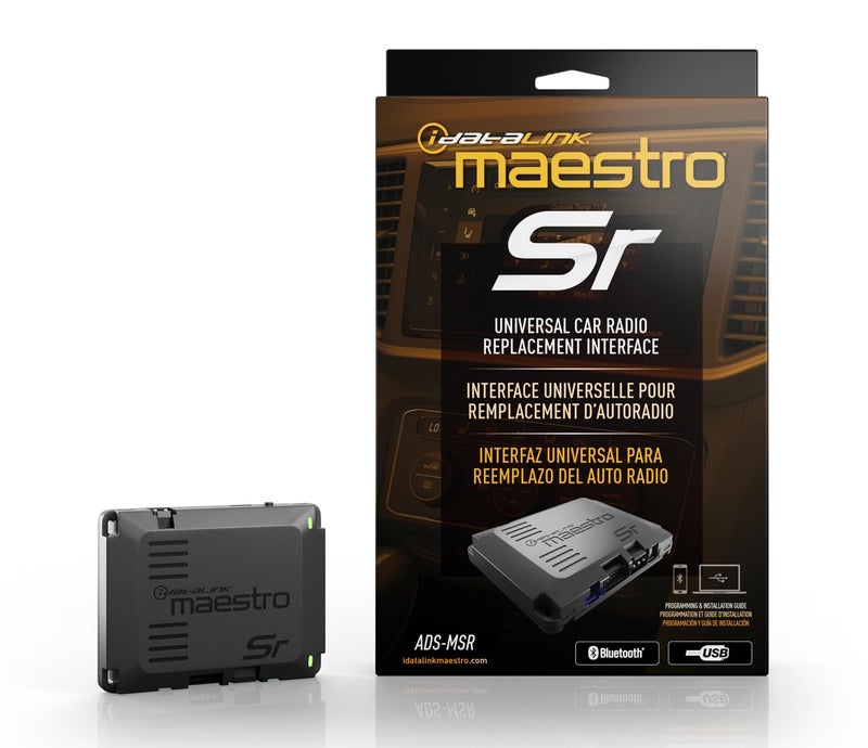 Idatalink Maestro ADS-MSR Universal Car Stereo Interface for Factory Audio Upgrade, Retains Steering Controls & Settings, with Built-in Bluetooth Adapter for Wireless Programming via a Mobile Device - Image 1