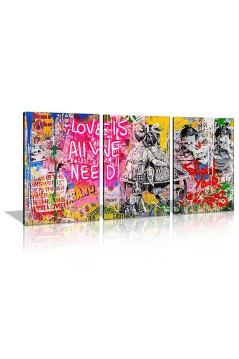 KAWAHONE Banksy Graffiti Wall Art - Love is All We Need - Image 2