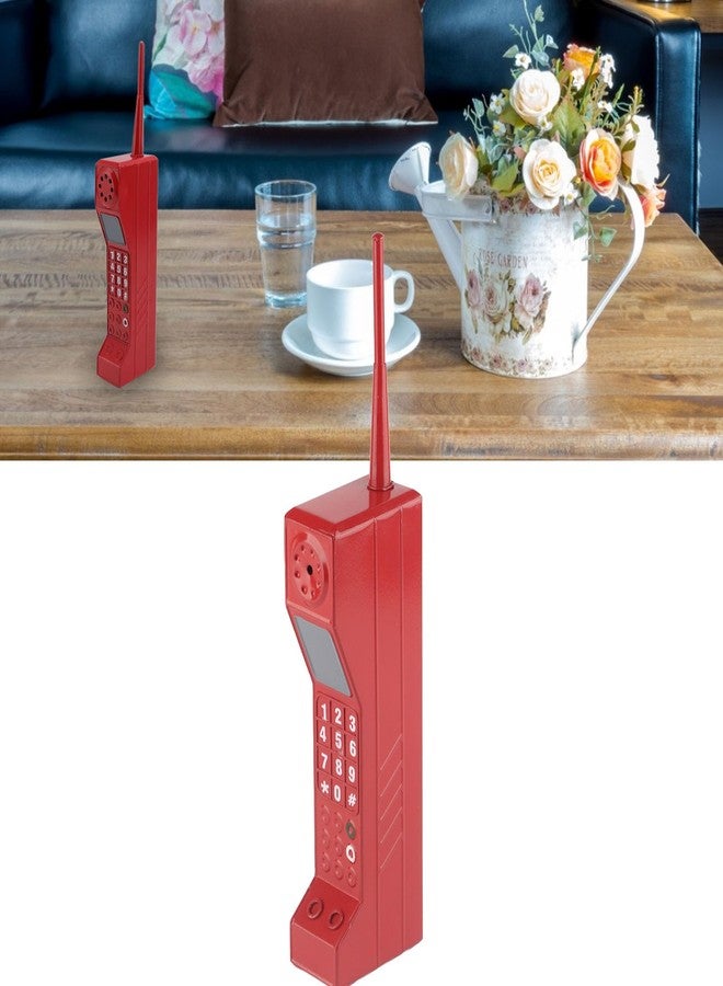 ايجويوس زينة هاتف على شكل طوبة من إيجويوس، هاتف قديم الطراز من الطوبة، دعائم تصوير، ديكور هاتف عتيق، زينة أنيقة لحفلات العائلة ذات طابع التسعينيات - Image 5