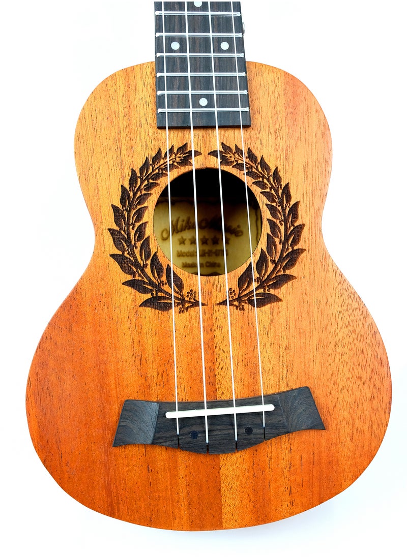 Mike Music Peach wood ukulele with bag (natural)  - Image 5