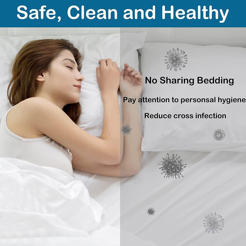 PRIME PICK Cotton Solid Disposable Bed Sheets Fitted SizeDisposable Travel Sheets For Hotel With Quilt CoverPillowcaseTravel Bedding Sheets For Travel Hotel HospitalPack Of 3250 TCWhite - Image 5