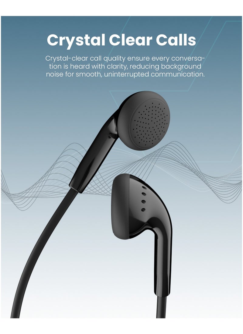 Moxedo Moxedo Wired Stereo Earphone Type-C Connector Earphone with In-Line Microphone for iPhone 16/15, Samsung Galaxy S24 Ultra/S21 Ultra/ S20 FE, Note 20/10, iPad Pro 2018/Mac Book (Black)  - Image 4