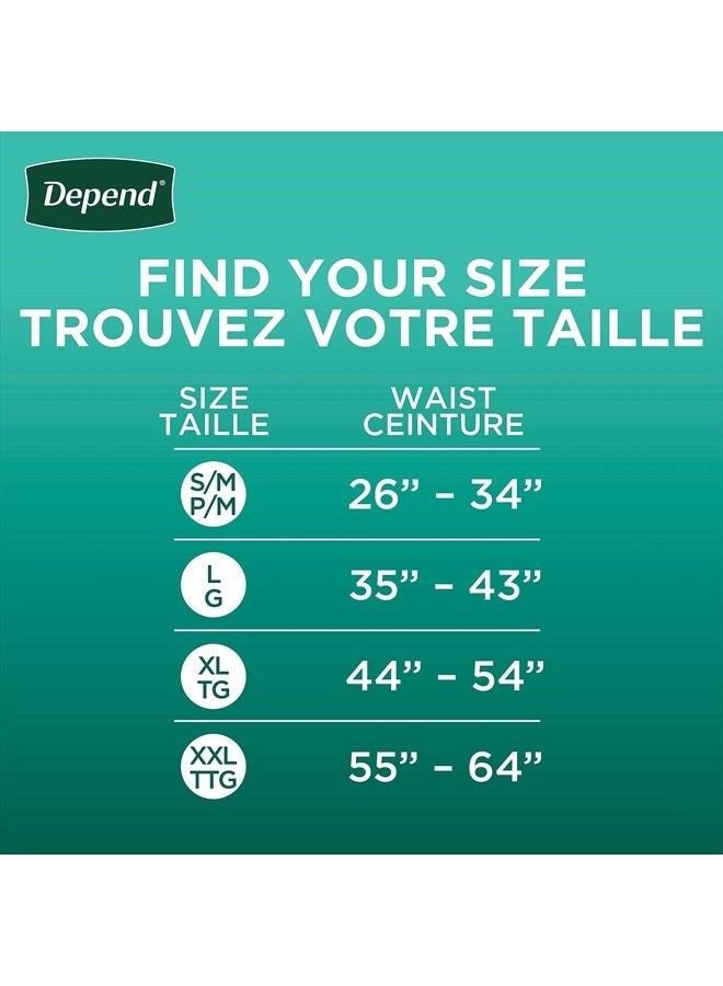 Depend FIT-FLEX Incontinence Underwear for Men, Maximum Absorbency, Disposable, Large, Grey, 17 Count  - Image 5