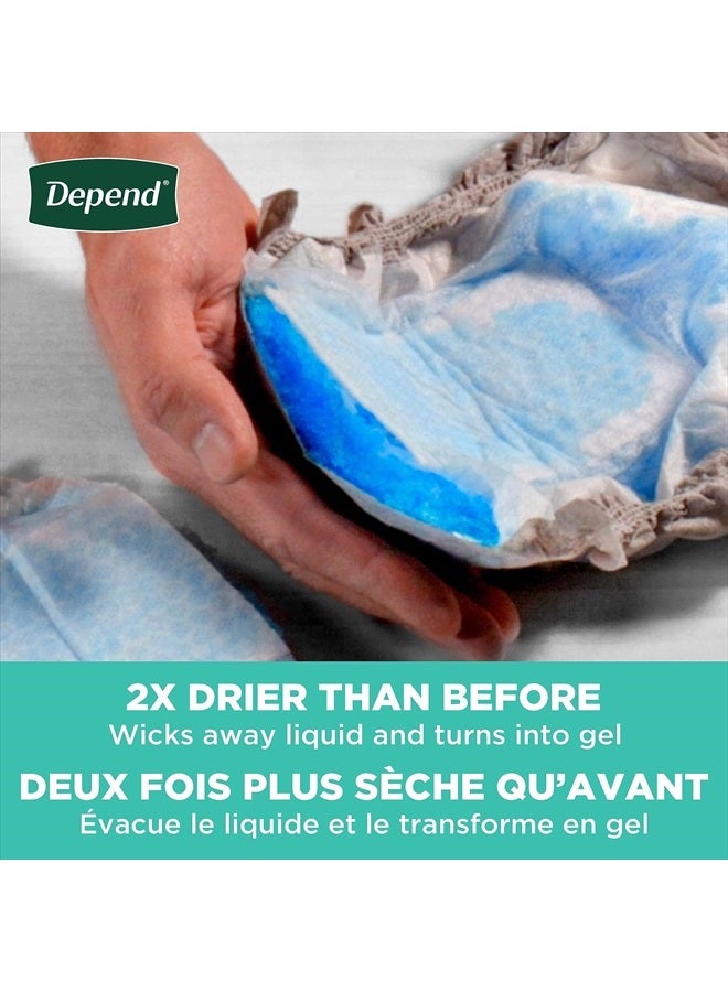 Depend FIT-FLEX Incontinence Underwear for Men, Maximum Absorbency, Disposable, Large, Grey, 17 Count  - Image 4