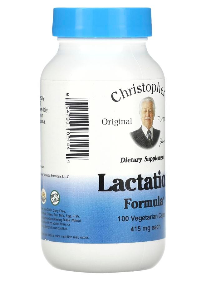 Christopher's Original Formulas صيغة الرضاعة 415 ملغ 100 كبسولة نباتية - Image 2