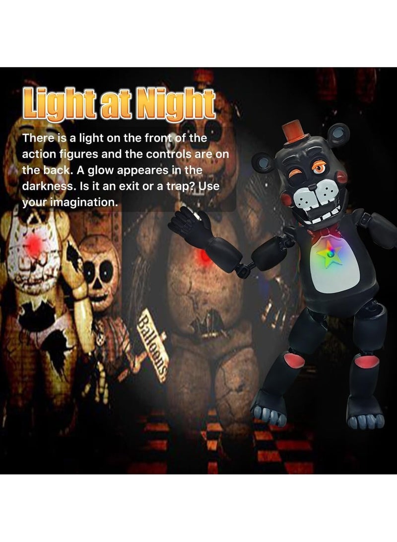 عام شخصيات متحركة، 6 شخصيات ألعاب، مجموعة ألعاب قابلة للجمع مقاس 5.5 بوصة مع أضواء توصيل كروية متصلة بالكرة، محبي ألعاب الفيديو، الأولاد والبنات والأطفال الكبار، زينة الكيك كهدايا - Image 5