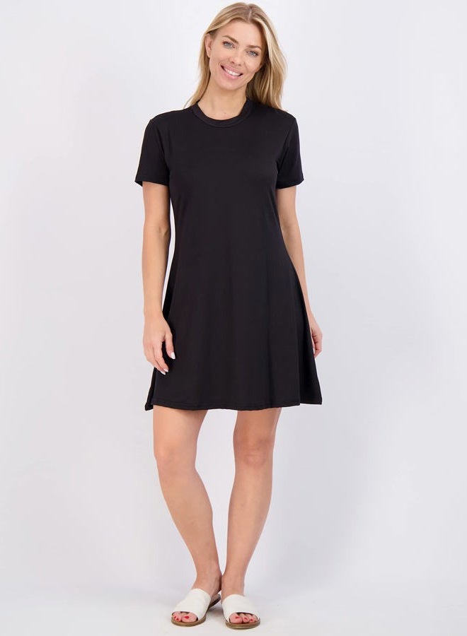 REALESSENTIALS 3 Pack: Womens Shirt Dress Summer Dresses for Women Spring Maxi Midi Short Sleeve Tshirt T Shirt Casual T-Shirt Sun Sundress Semi Formal Flowy Cute Fashion Trendy Comfy Wrap Date Night - Set 1, M - Image 5