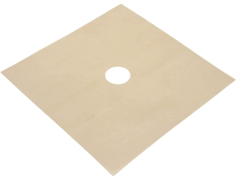 Beige Gas Stove Burner Cover Non Stick Hob Liner Oven Liner Pad With Precut Hole Large - Image 1