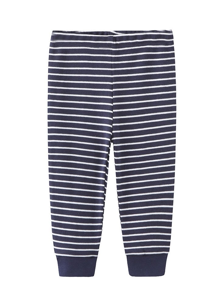 RedMapleTEK Four-Piece sSet of Elastic Breathable Pure Cotton High Waist Trousers For Infants And Young Children - Image 4