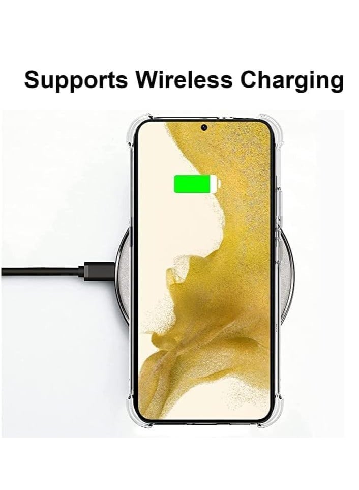 MIGOFAST Samsung Galaxy S22 Plus Clear Cover Case soft TPU Transparent Silicone Gel Back Protective Case shock Absorbent Added Corner Edges - Image 3