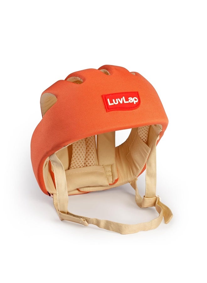 Luvlap Baby Safety Helmet - Essential Safety Gear for 6+ Months to 3 Years | Toddler Head Protector | Secure Fit & Comfort | Appealing Design | Lightweight | Proper Air Ventilation, Orange - Image 1